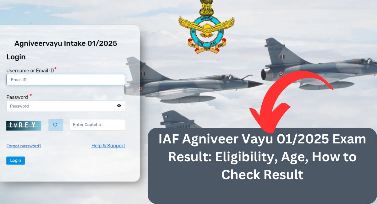 IAF Agniveer Vayu 01/2025 Exam Result: अपना रिजल्ट चेक करें ऐसे!